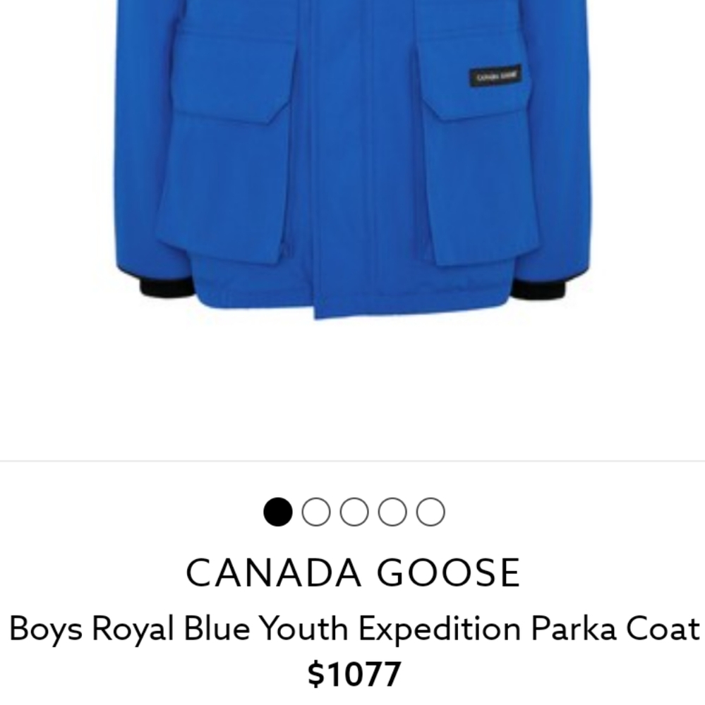 Canada goose coat real fur